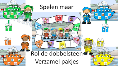 Lesmateriaal gezelschapsspel - de pakjesboot van auteur Little Play Friends