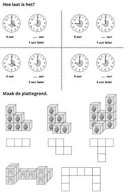 Lesmateriaal Werkboekje groep 3 thema het menselijk lichaam REKENEN van auteur Juf ilona slide 3