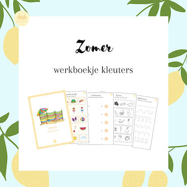 Lesmateriaal Werkboekje Zomer/ Zomervakantie van auteur MiaenCo