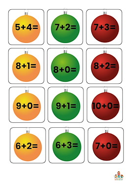 Lesmateriaal sommenspel Kerst bewegend leren van auteur de beweegjuf slide 3