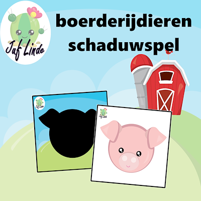 Lesmateriaal boerderij schaduwspel van auteur juf Linde