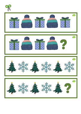 Lesmateriaal Patroonkaarten Kerstmis van auteur Juf Nika slide 3