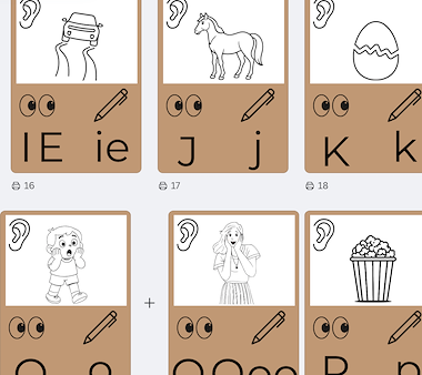 Lesmateriaal Het klanken alfabet - kleur bruin  van auteur Juf_Lore slide 3