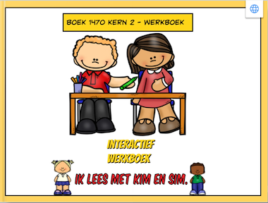 Lesmateriaal Lees met Kim en Sim: Kern 2: werkboek van auteur Gratis leuke leesboekjes