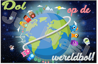Lesmateriaal Classdojo poster dol op de wereldbol  van auteur De monsterklas van Juf Liesl