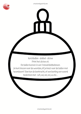 Lesmateriaal Dobbel - beweeg - dictee van auteur Creations by Astrid slide 1