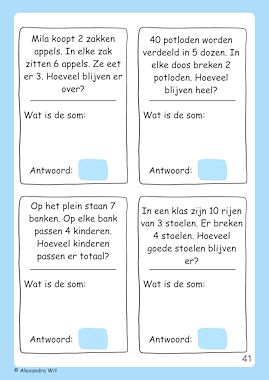 Lesmateriaal Rekenen in verhaaltjes - groep 4 van auteur Alexandra Wit slide 3