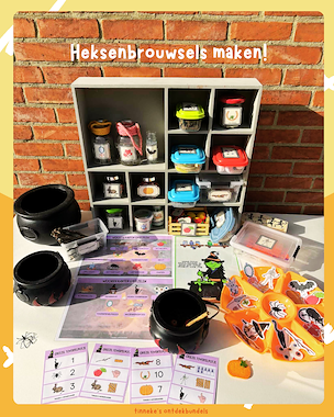 Lesmateriaal Tovertelpotjes griezelen 🎃 van auteur Tinnekes ontdekbundels slide 1