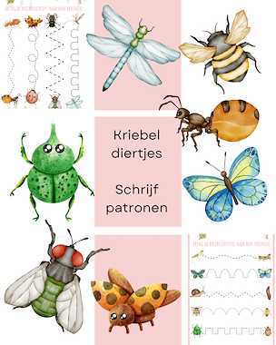 Lesmateriaal Aquarel kriebeldiertjes - 6 spelletjes van auteur Little Play Friends slide 2