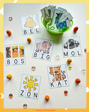 Lesmateriaal Spelen met 3 letter woorden!  van auteur Tinnekes ontdekbundels slide 2