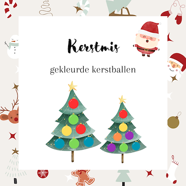 Lesmateriaal Gekleurde kerstballen van auteur MiaenCo
