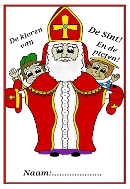 Lesmateriaal Werkboekje de kleren van sint en piet van auteur Juf Monique
