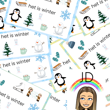 Lesmateriaal Poster Het is winter van auteur De klas van juf Daisy slide 1