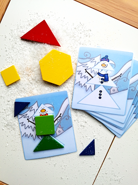Lesmateriaal MINI WISKUNDE: VORMEN - GEKKE SNEEUWMANNEN van auteur Kleuter Kriebels slide 2