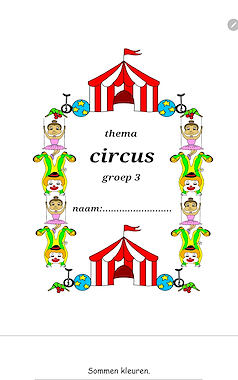 Lesmateriaal Circus werkboekje groep 3 van auteur Juf Monique