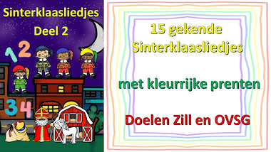 Lesmateriaal Sinterklaasliedjes - deel 2 van auteur Little Play Friends