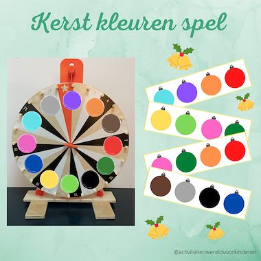 Lesmateriaal Kerst - kleurenspel van auteur Nanny Melissa slide 1