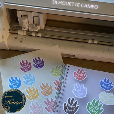 Lesmateriaal print en cut High Five van auteur gewoon Katrien