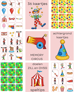Lesmateriaal Memory - Het circus van auteur Little Play Friends