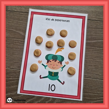 Lesmateriaal Kleikaarten Sinterklaas van auteur Juf Janina slide 3