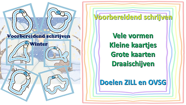 Lesmateriaal Voorbereidend schrijven Winter - Pooldieren van auteur Little Play Friends