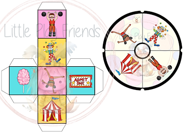 Lesmateriaal Circus: draai / rol en bedek van auteur Little Play Friends slide 3