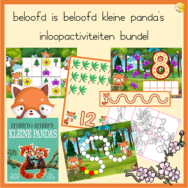 Lesmateriaal Beloofd is beloofd kleine panda's inloopactiviteiten bundel van auteur JufJoyceKuenen