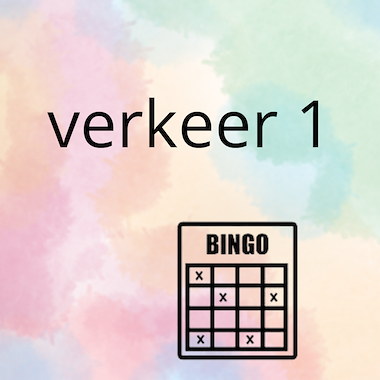 Lesmateriaal AN - het verkeer (deel 1) - spel 8: bingo van auteur Peggy Van Rompaey