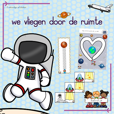 Lesmateriaal we vliegen door de ruimte van auteur katrotje slide 1