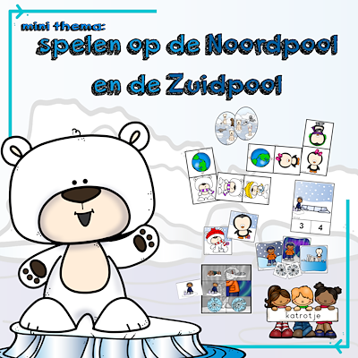 Lesmateriaal spelen op de Noordpool en de Zuidpool van auteur katrotje slide 1