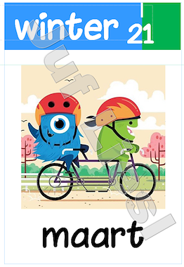 Lesmateriaal Classdojo jaarkalender met feestdagen en seizoenen van auteur De monsterklas van Juf Liesl slide 3