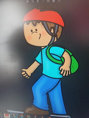 Lesmateriaal Creatieve kijkboek met de skate naar school van auteur Gratis leuke leesboekjes