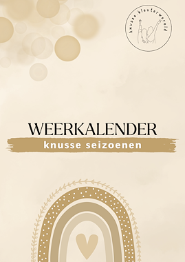 Lesmateriaal Weerkalender - knusse seizoenen van auteur knussekleuterwereld slide 1