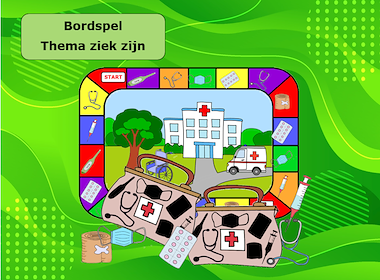 Lesmateriaal Bordspel Ziek zijn van auteur Jabbedabbedoe