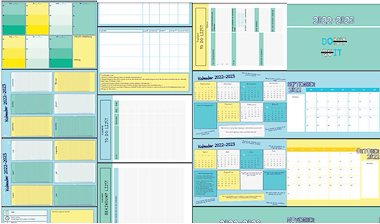 Lesmateriaal PLANNERS 22-23 (WEEK, MAAND, JAAR, TO DO, DUMP, VAK,..) van auteur Praatmaker