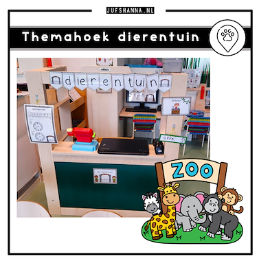 Lesmateriaal Thema dierentuin | Themahoek van auteur Juf Shanna