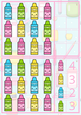 Lesmateriaal Telkaarten - naar school van auteur Little Play Friends slide 2