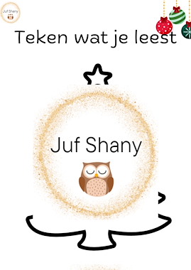 Lesmateriaal Teken wat je leest/hoort thema Kerst van auteur Juf Shany slide 3