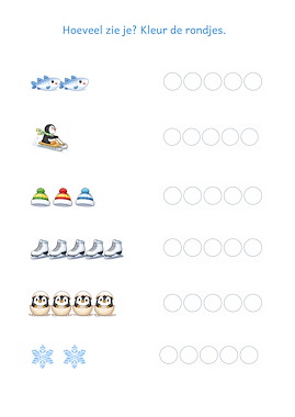Lesmateriaal Pinguïn Werkbladen – winterthema voor kleuters van auteur Corine Veenendaal slide 3