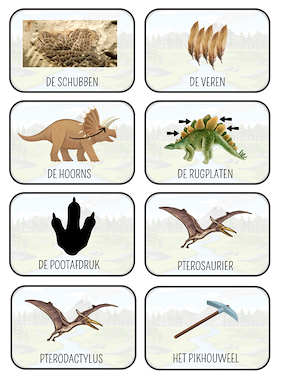 Lesmateriaal DINOSAURUSSEN legspel letters schubben  GROTE LETTERS van auteur juf Tinne slide 4