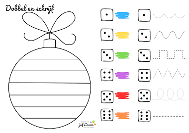 Lesmateriaal Dobbel en Schrijf van auteur De klas van juf Laura slide 2