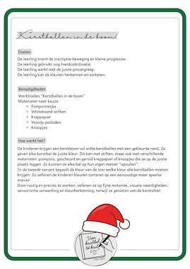 Lesmateriaal Kerstballen in de boom van auteur Van krabbel tot krul slide 4