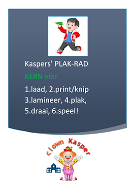 Lesmateriaal Kaspers' plak-rad kern 4 van auteur Gratis leuke leesboekjes