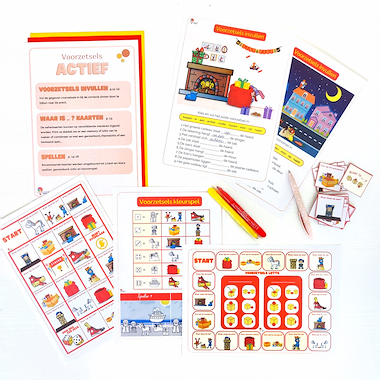 Lesmateriaal Voorzetsels thema Sinterklaas van auteur Logopedie Ideetjes slide 3
