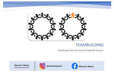Lesmateriaal Teambuilding - eerste graad van auteur Meester Warre