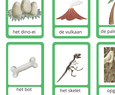 Lesmateriaal Woordenschat thema dino's  van auteur Juf_Lore slide 3