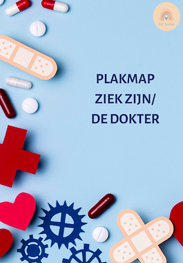 Lesmateriaal Plakmap ziek zijn  van auteur Kleuterjuf Amber