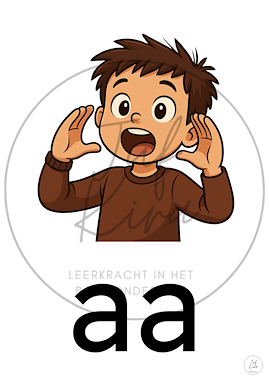 Lesmateriaal Klankgebaarkaarten van auteur Juf Kira slide 2