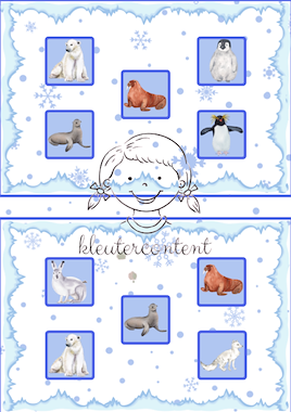 Lesmateriaal Thema de Noordpool en Zuidpool: Bordspel van auteur Kleutercontent slide 3