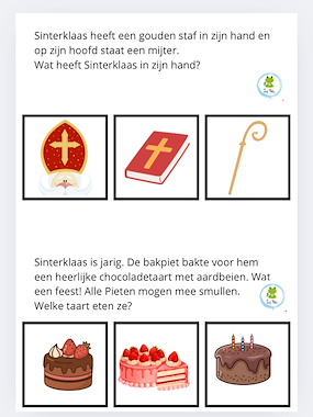 Lesmateriaal begrijpend luisteren Sinterklaas van auteur Juf Nele slide 1